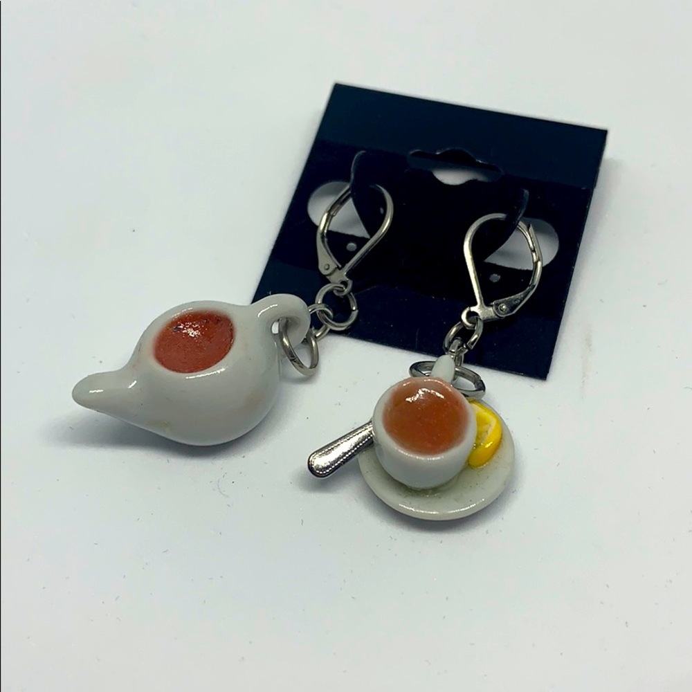 TEA SET EARRINGS handmade by me💐